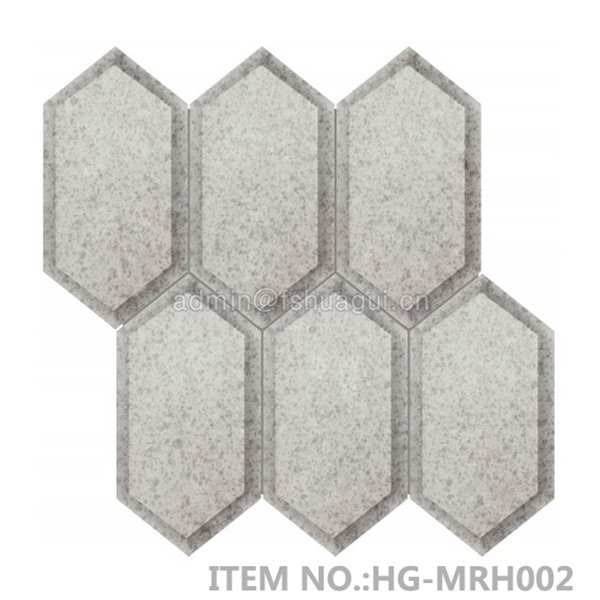 Huagui Bronze beveled elongated hexagon mirror mosaic tile HG-MRH001 GLASS MOSAIC TILE image122