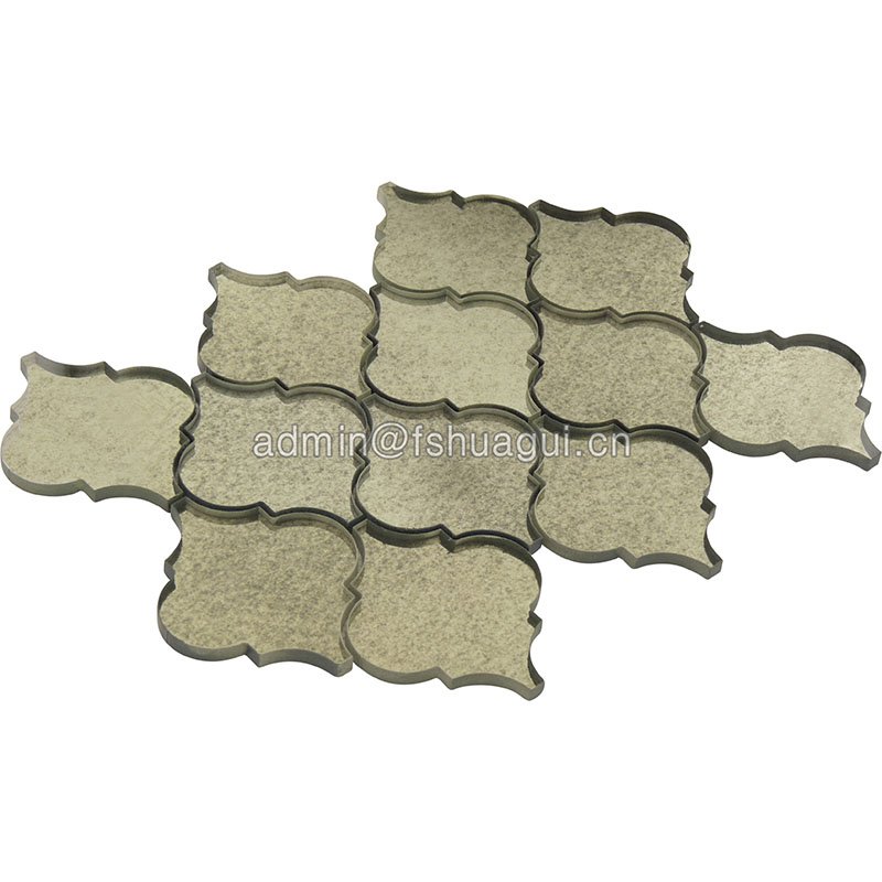 Huagui HG-MRH007 Arabesque Antique Mirror Glass Tile Mosaic HG-MRH007 GLASS MOSAIC TILE image121