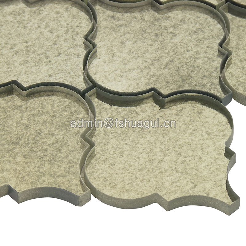 Huagui HG-MRH007 Arabesque Antique Mirror Glass Tile Mosaic HG-MRH007 GLASS MOSAIC TILE image121