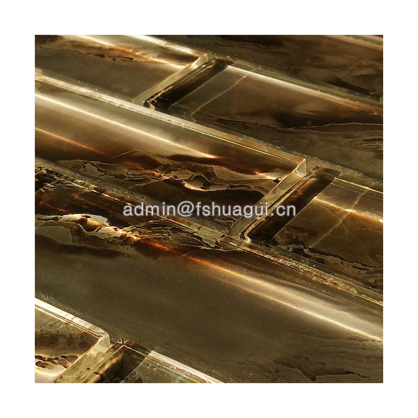 Huagui HG-GTS010 Stunning Super Subway Glass Mosaic Wall Tile GLASS SUBWAY TILE image5