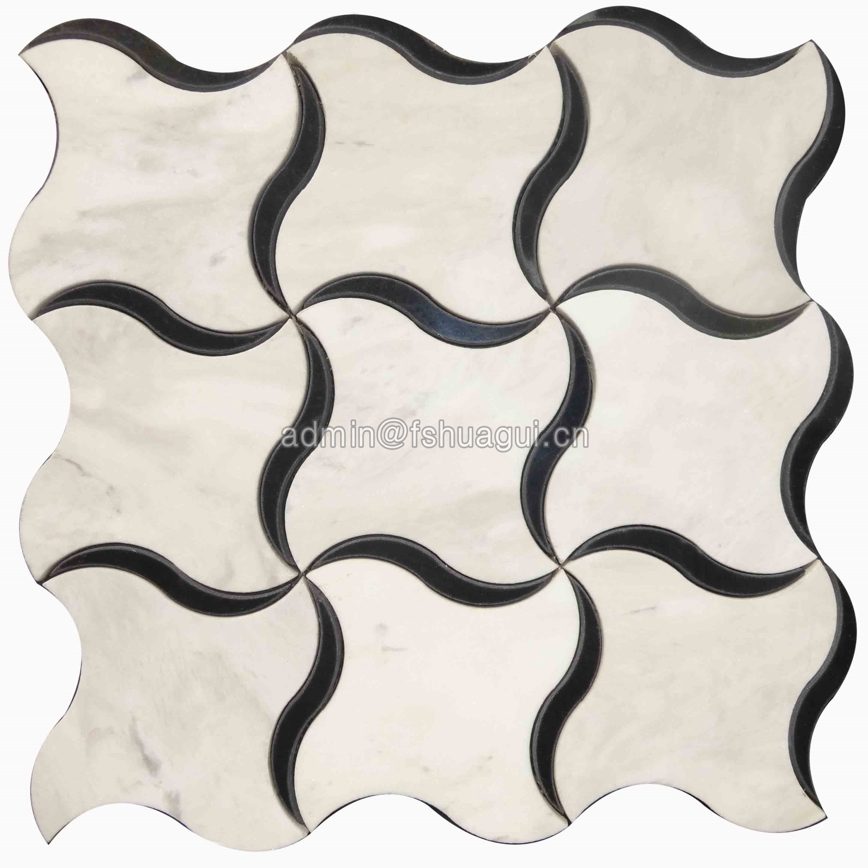 Huagui Water jet Stone Mosaic HG-WJ001 STONE MOSAIC TILE image5