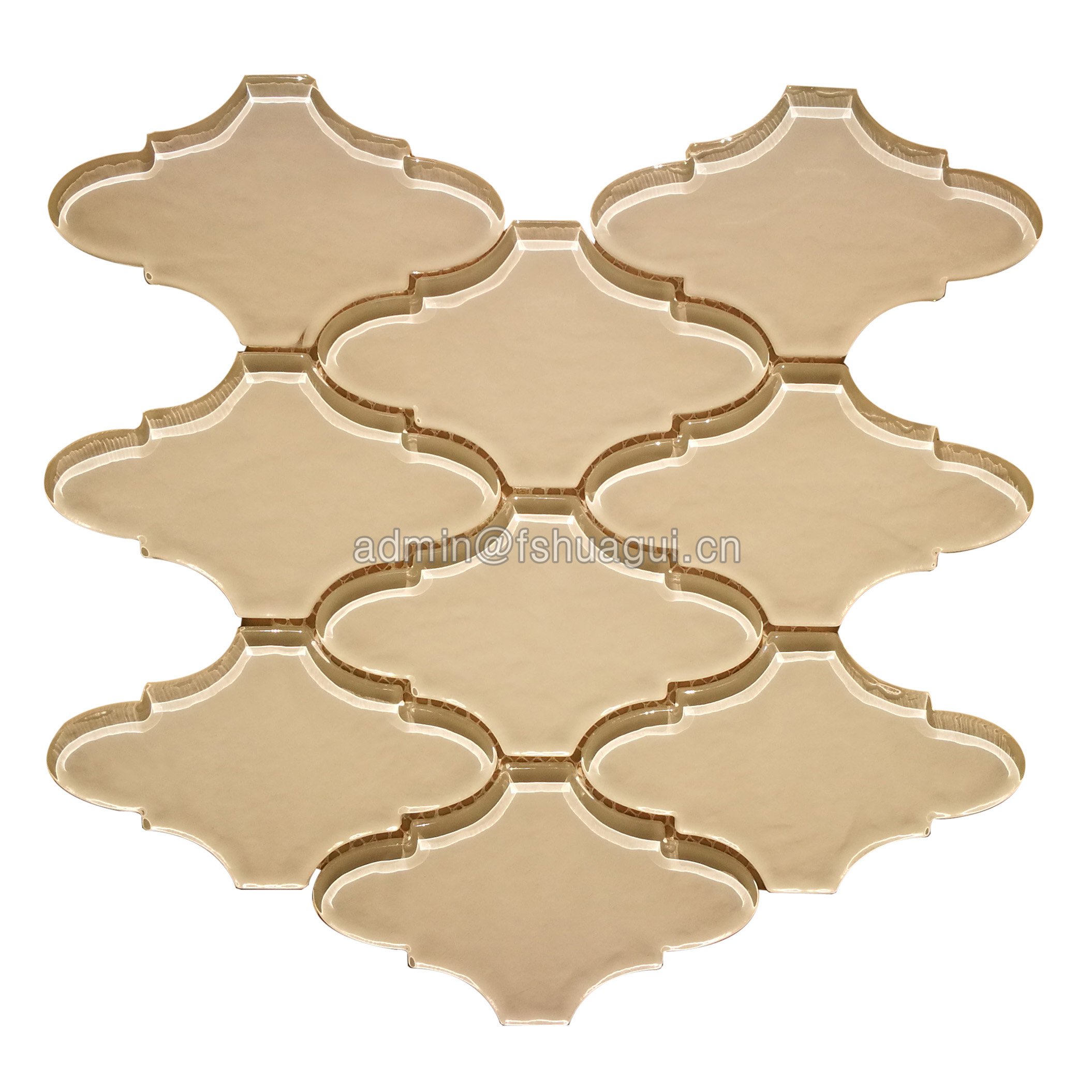 Huagui Glass Water jet Mosaic Tile HG-HB020 GLASS MOSAIC TILE image75