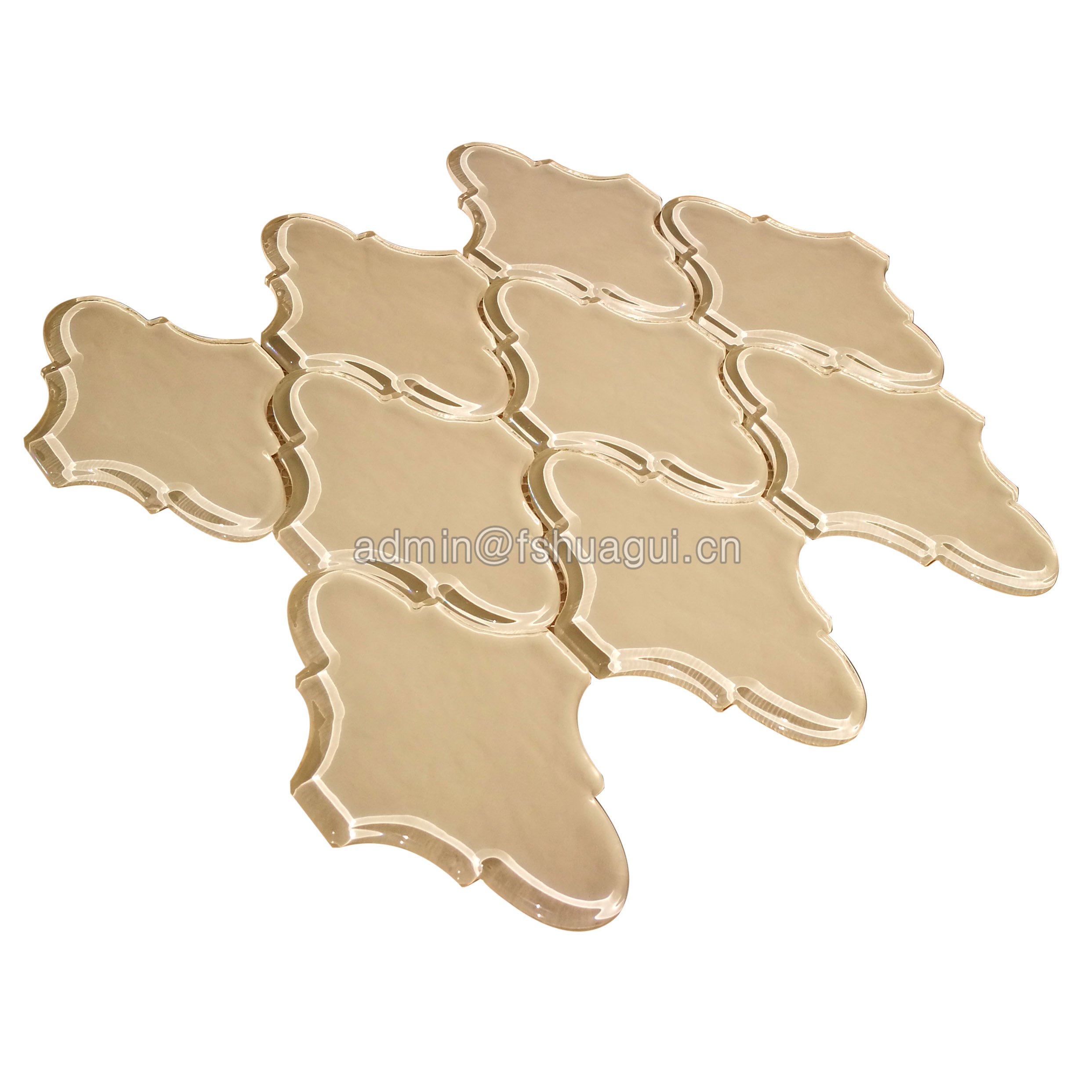 Huagui Glass Water jet Mosaic Tile HG-HB020 GLASS MOSAIC TILE image75