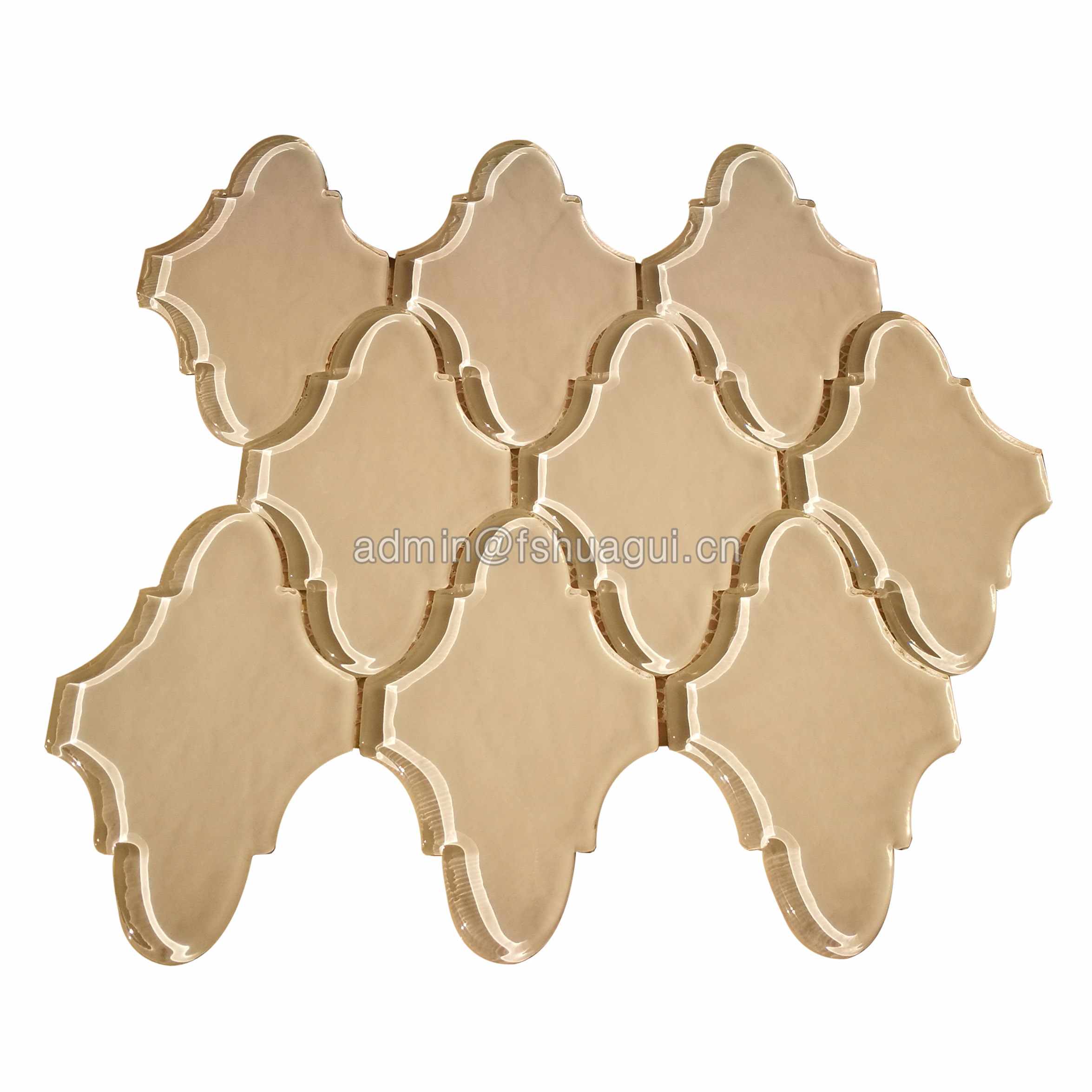 Huagui Glass Water jet Mosaic Tile HG-HB020 GLASS MOSAIC TILE image75