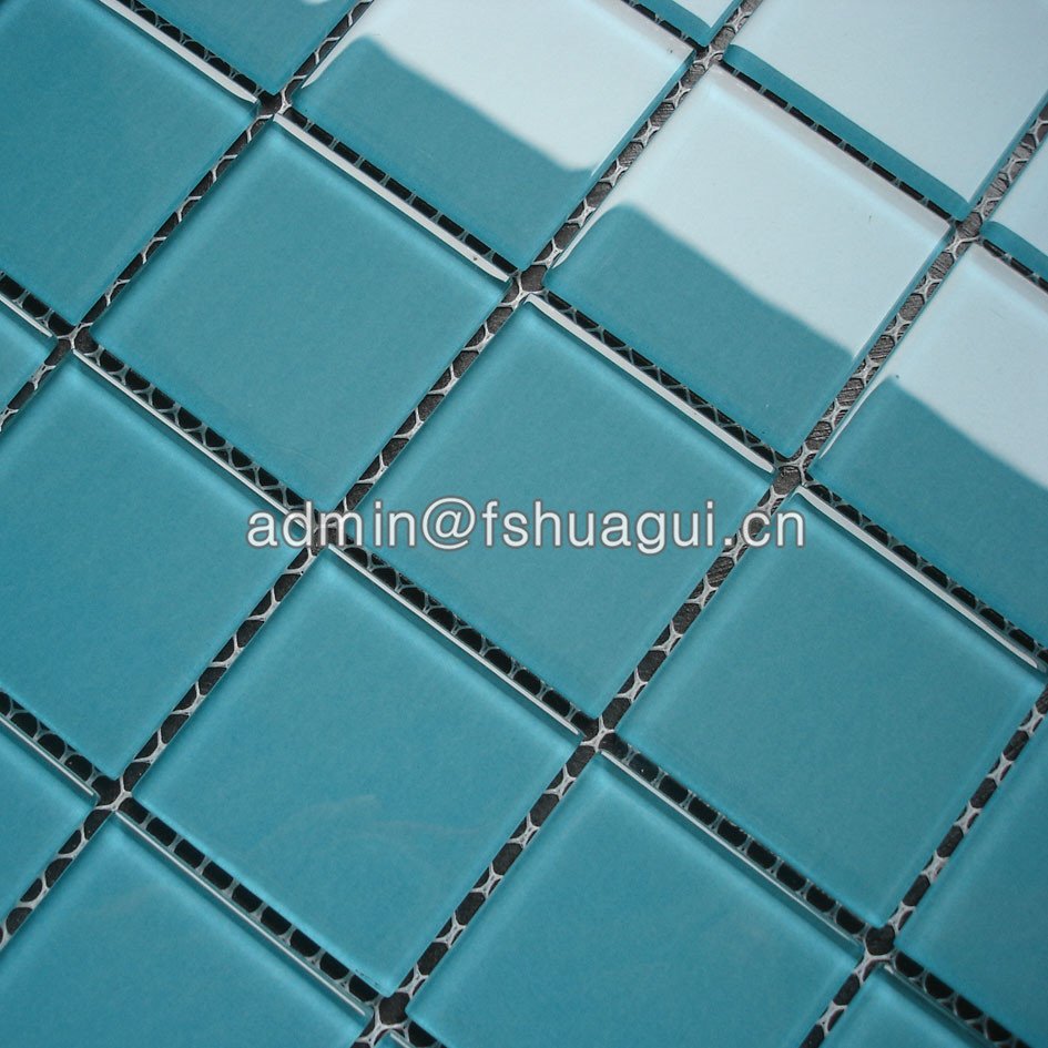 Huagui China glass single color mosaic pool tiles HG-448001 POOL MOSAIC TILE image7