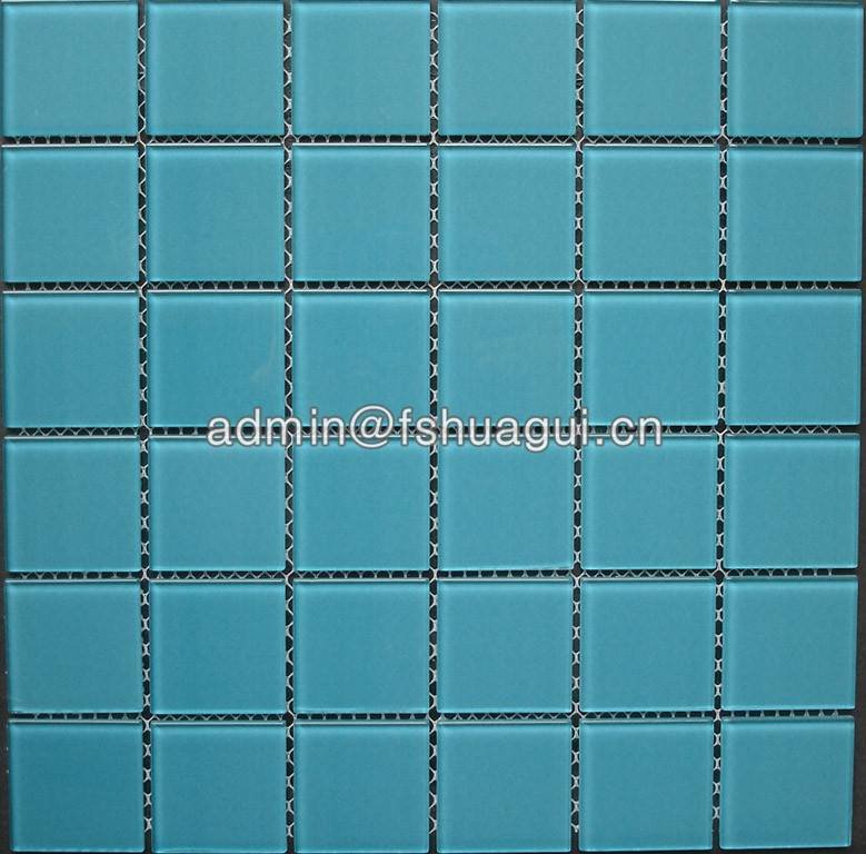 Huagui China glass single color mosaic pool tiles HG-448001 POOL MOSAIC TILE image7